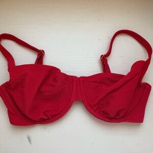 Abercrombie & Fitch Vibrant Red Swimwear Top